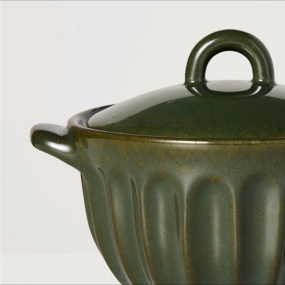 Fluted Stoneware Ramekins with Lids (Set of 3) - Hearth & Hand™ with Magnolia - Picture 3 of 5